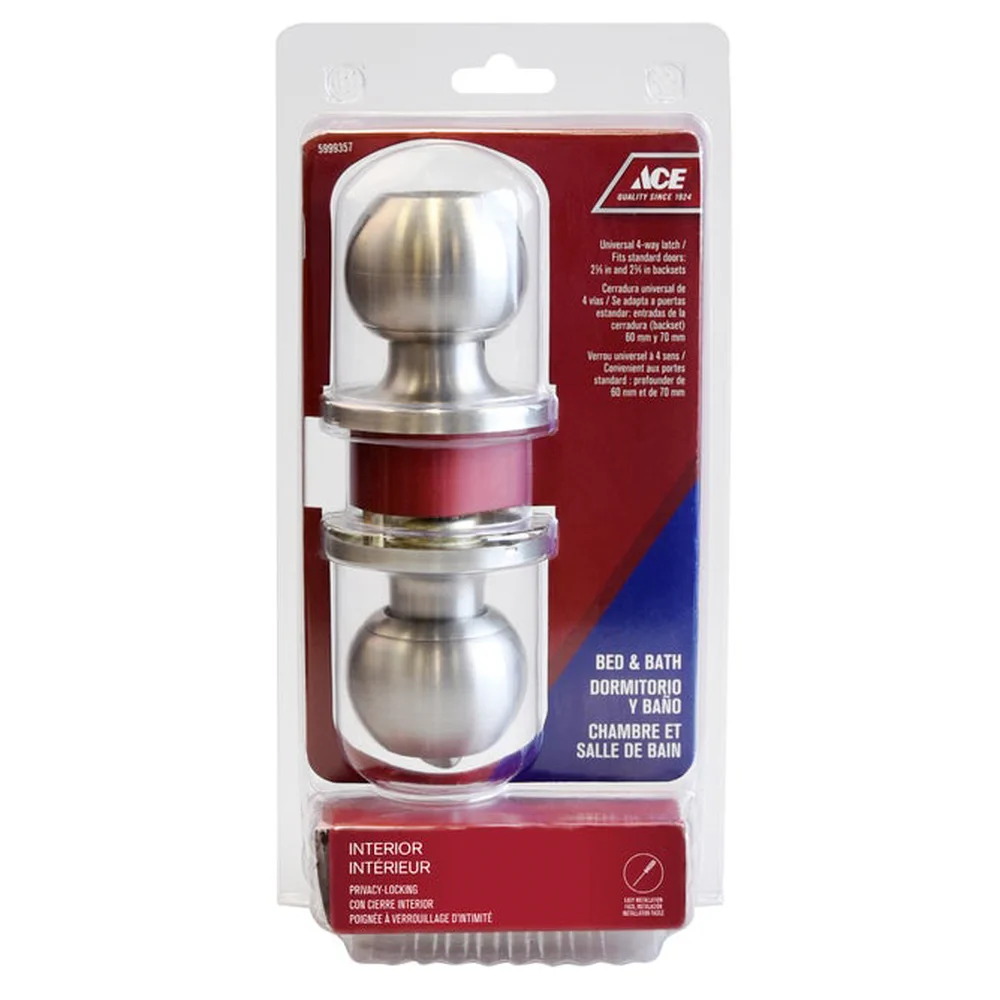 Ace Stainless Steel Doorlock Privacy Tubular Ball Knob