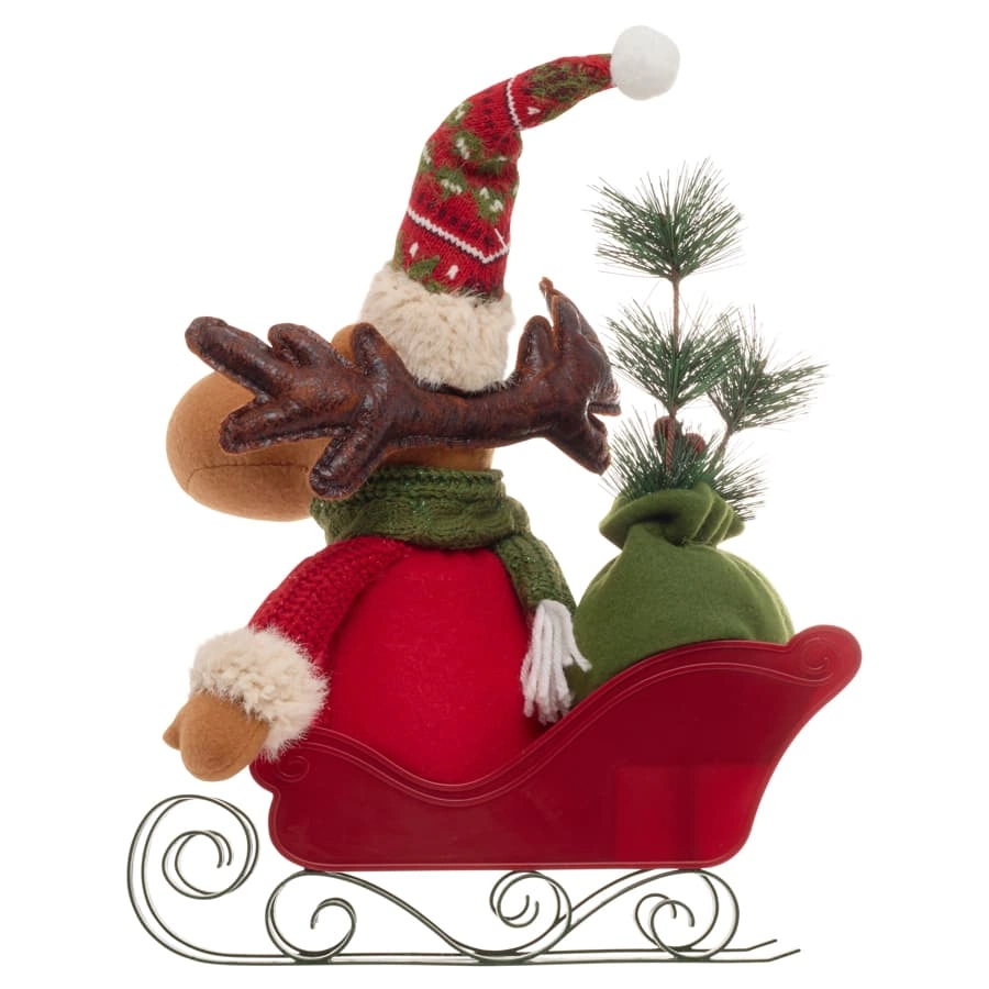 Sleight Snovi Reindeer (Red, L 27 x W 40 x H 16 cm)