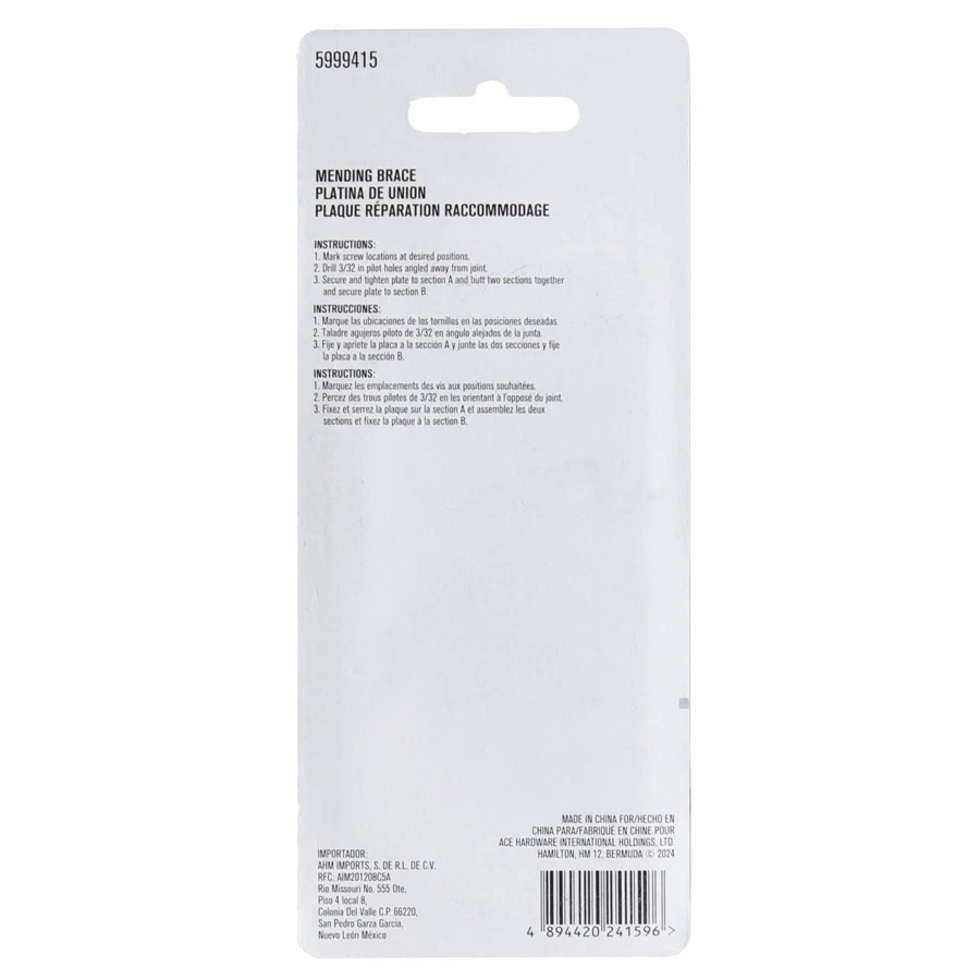 Ace Steel Mending Brace Pack (Silver, 10 cm, 4 Pc.)