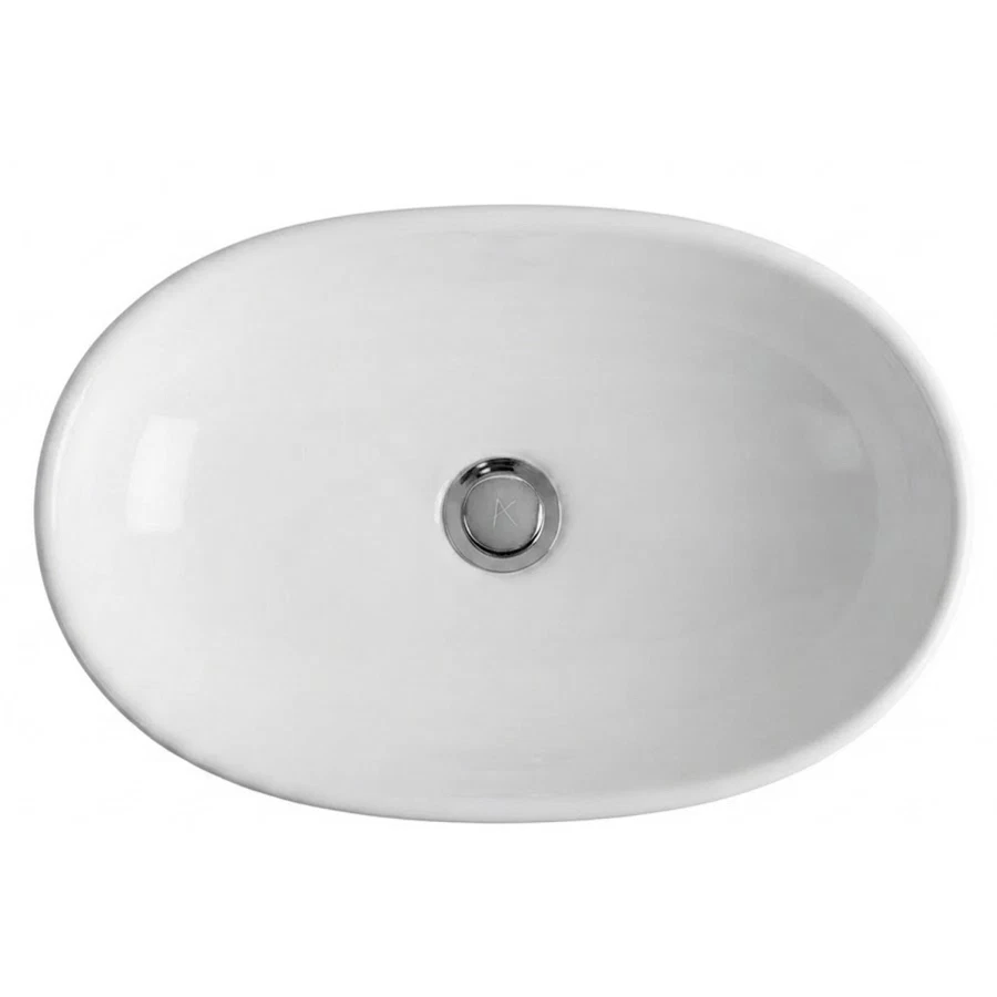 Bold Art Series Slim Euro Counter-Top Basin (Brilliant White)