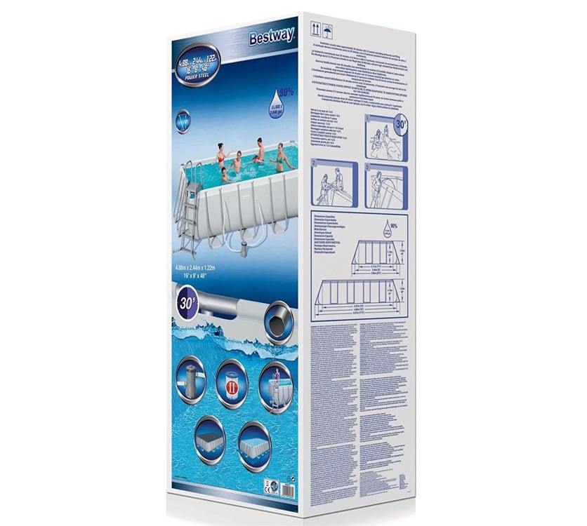 Bestway Power Steel Pool Set (488 x 244 x 122 cm)