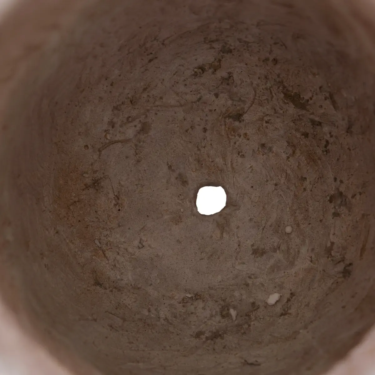 Lavender Fiber Clay Pot (37 cm, Ash Brown)