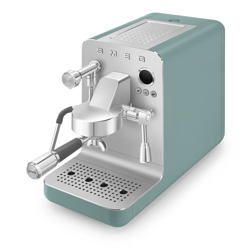 Smeg Collezione Aesthetic Minipro Espresso Coffee Machine W/Pump & Steam Wand, EMC02EGMUK (1.7 L, 15 Bar, 1700 W)