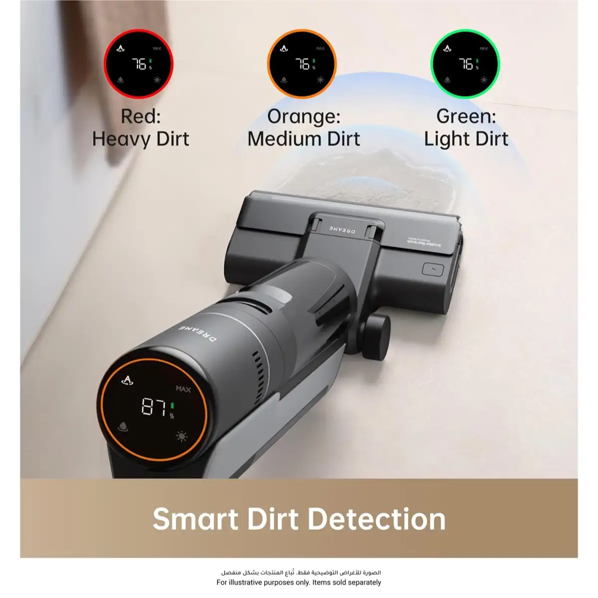 Dreame H12S AE Cordless Wet & Dry Vacuum Cleaner, HHR14A/H12S AE (900 ml, 1400 W)