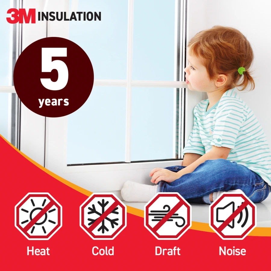 3M Classic Insulation Seal Tape (Large Gap, Brown, 6 m)
