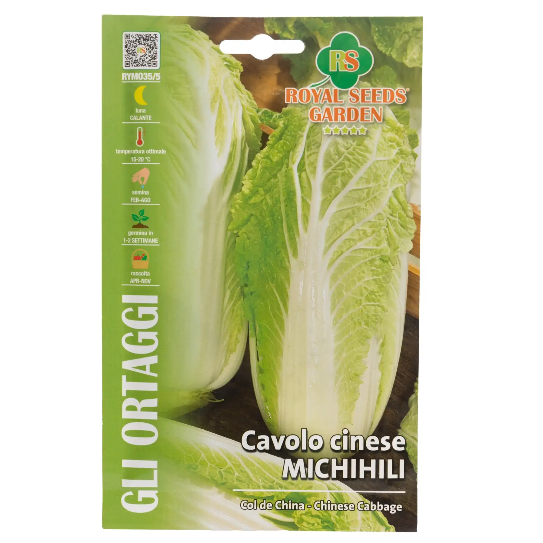 Royal Seeds Michihili Chinese Cabbage Seed Pack (8 g)