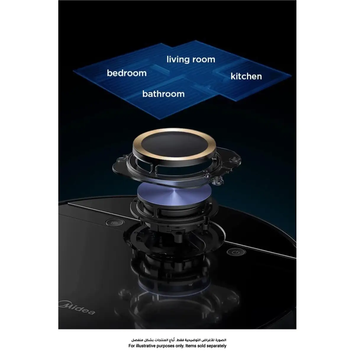 Midea Robotic Vacuum Cleaner, M7Pro (450 ml)