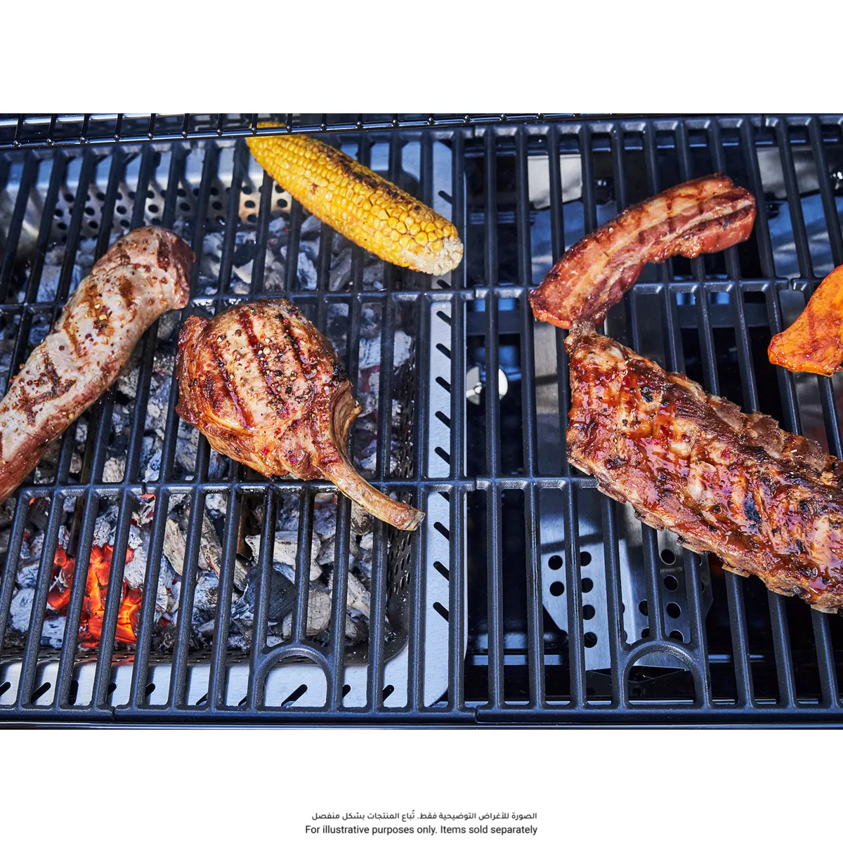 Char-Broil 4+1 Side Burner Gas & Coal Grill, 468301421