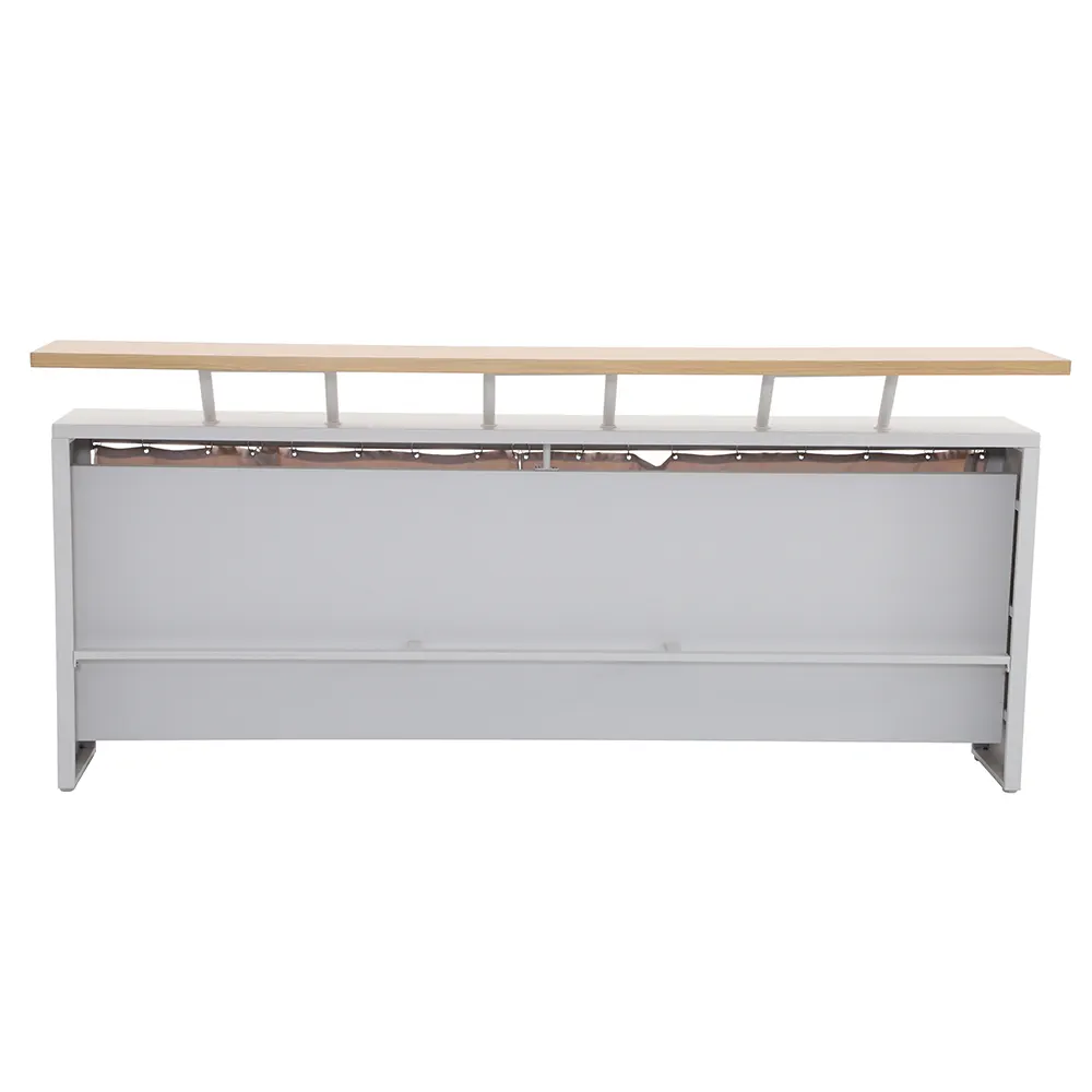 Barista Outdoor Kitchen Steel Counter Table (240 x 55 x 111.5 cm)