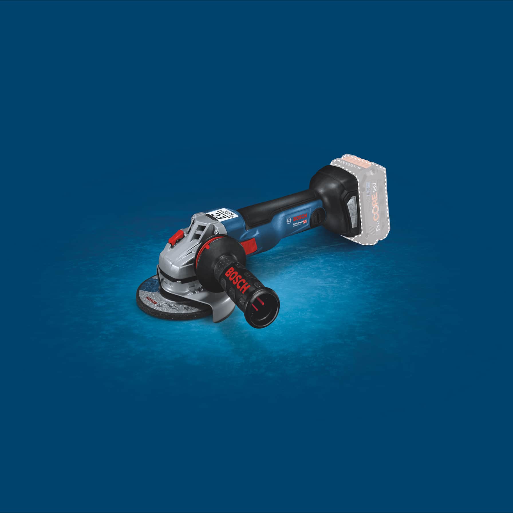 Bosch Professional Cordless Angle Grinder, GWS 18V 10 (18 V, Battery & charger sold separately)