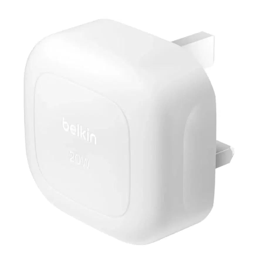 Belkin BoostCharge Compact USB-C Charger (White, 20 W)