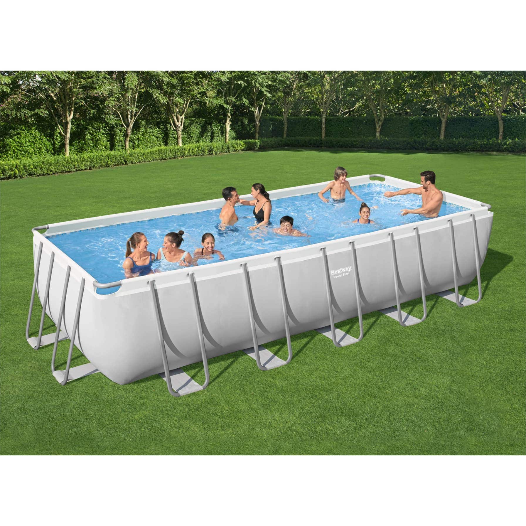 Bestway Power Steel Rectangular Pool Set (640 x 274 x 132 cm)