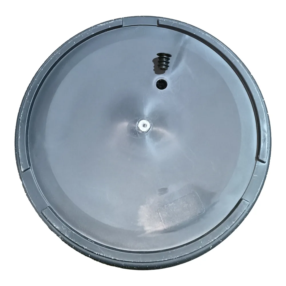 Verve Rough Finish Oval Plastic Pot (35 cm, Dark Grey)