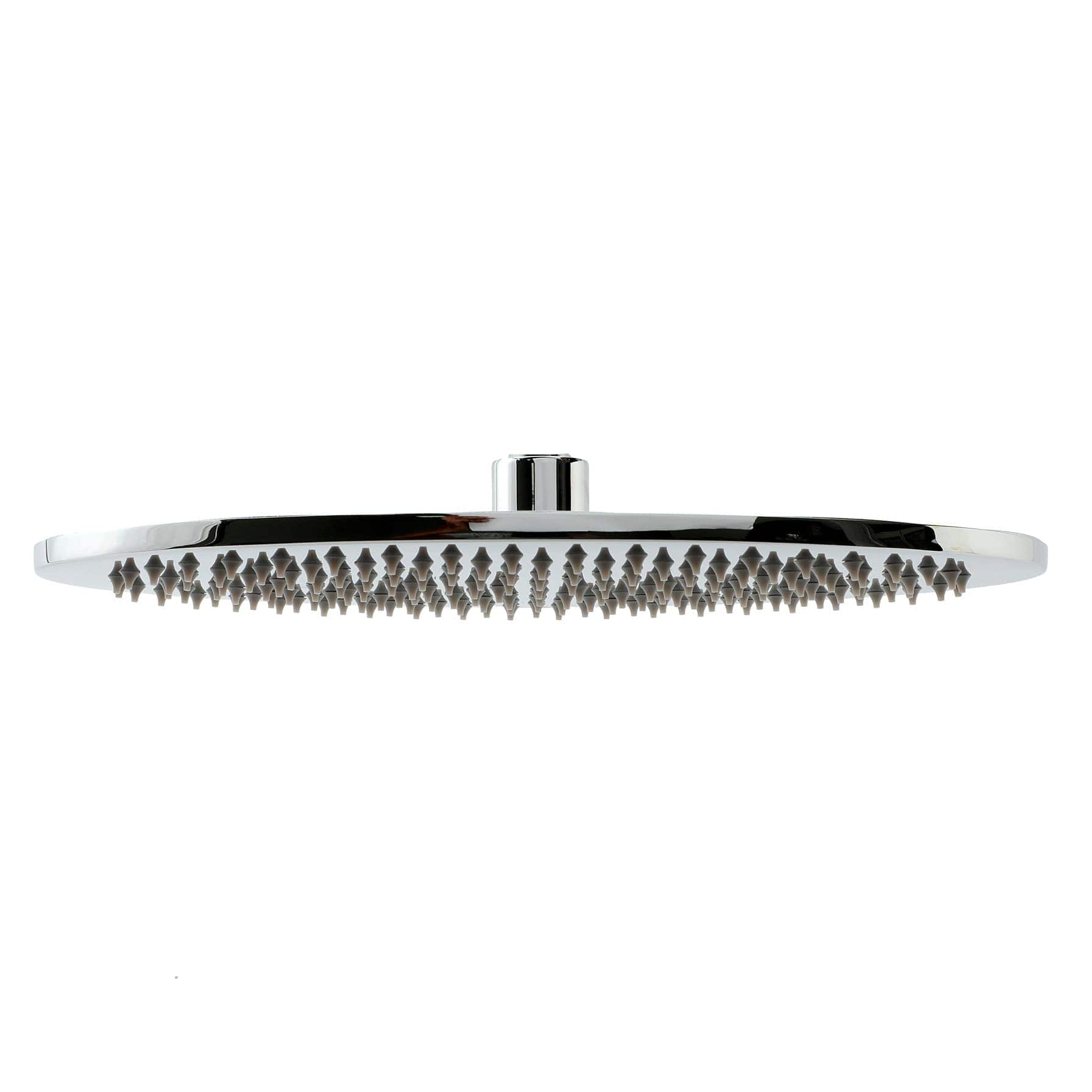 Bold Zumo Brass Oval Shower Head (30.5 x 22.8 x 1 cm)