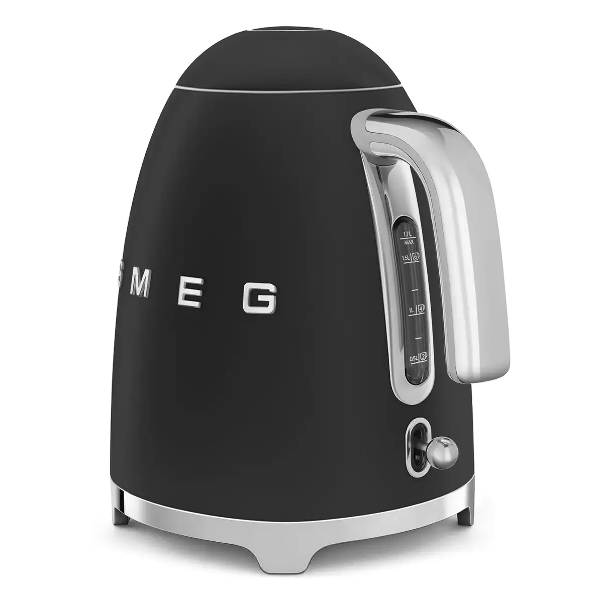 SMEG 50's Style Retro Style Kettle, KLF03BLMUK (Black, 1.7 L, 3000 W)