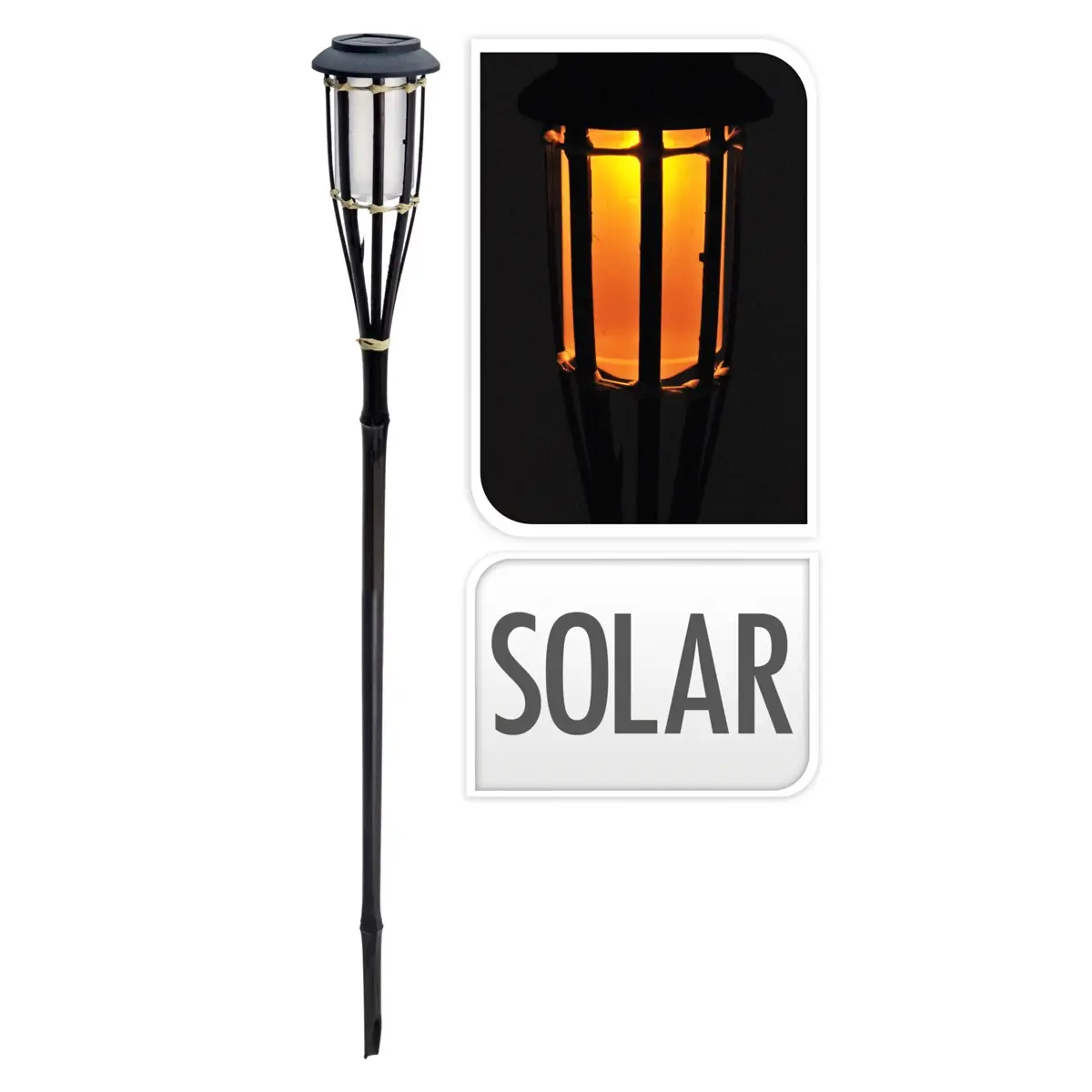 Solar Lamp Polypropylene (9.5 x 65 cm)