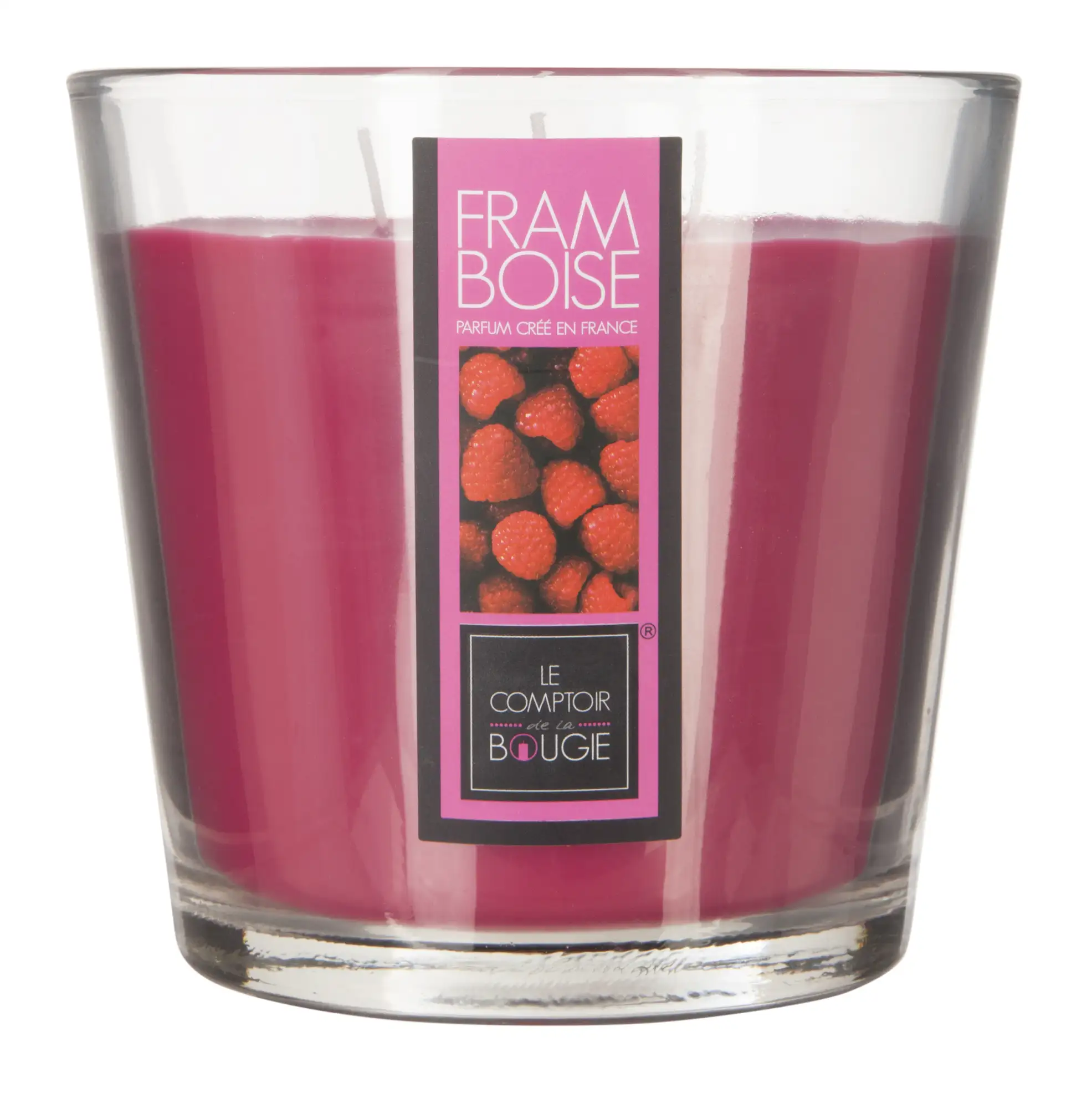 Comptoir de la Bougie Nina 3-Wick Scented Wax Candle (500 g, Raspberry)