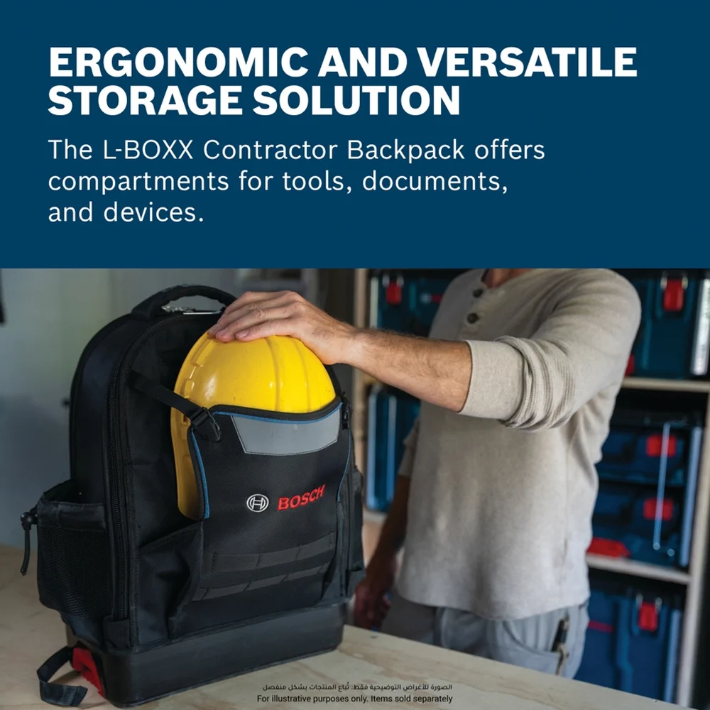 Bosch PRO L-BOXX Contractor Backpack Carrying Case System (39.1 x 21 x 50 cm)