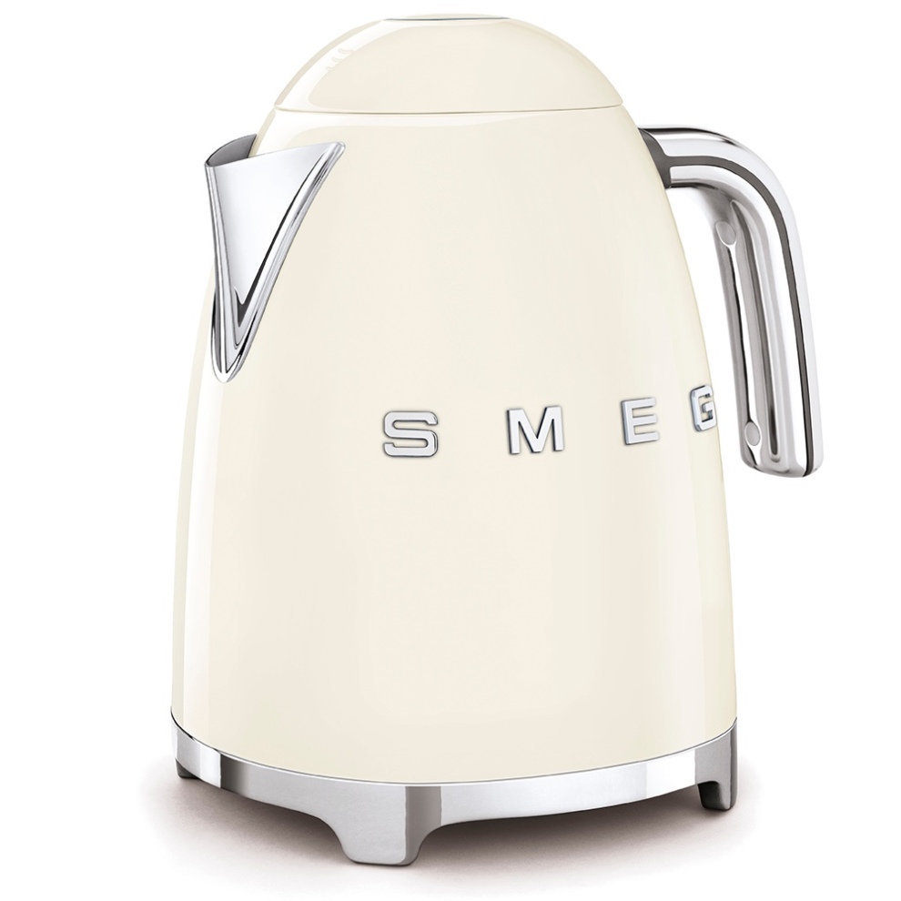 SMEG 50's Retro Style Aesthetic Stainless Steel Kettle, KLF03CRUK (3000 W, 1.7 L)