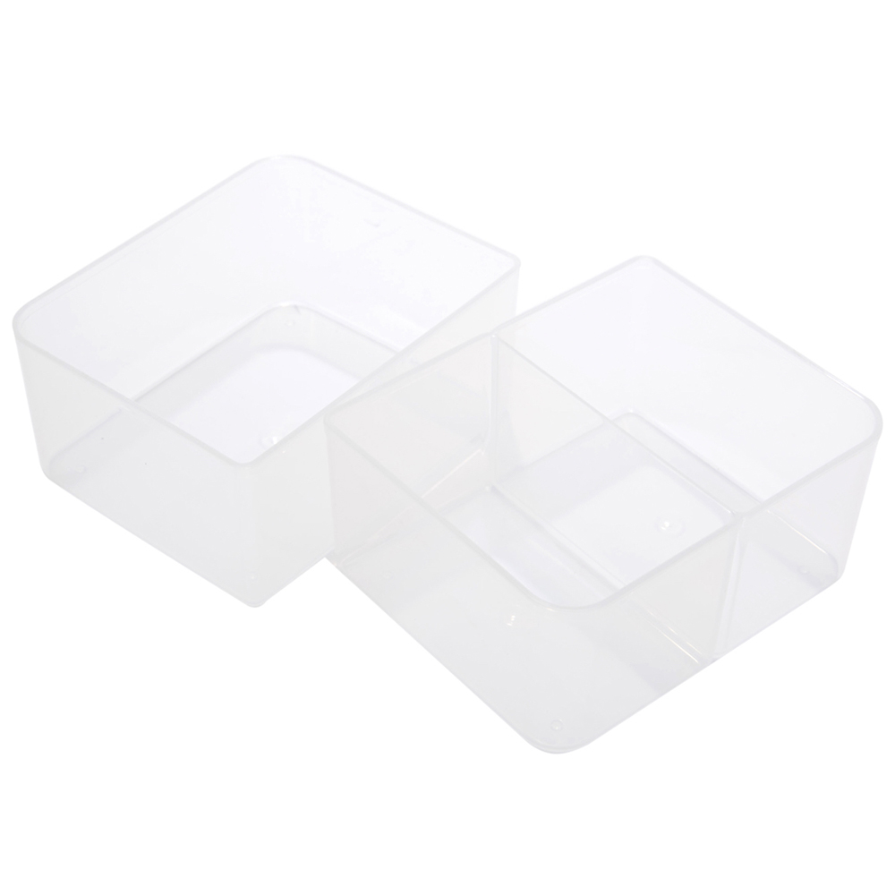 Lock & Lock Rectangular Food Container with Removable Sections (23.2 x 16.5 x 6.9 cm, Clear)