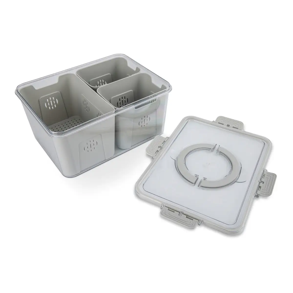Core Kitchen 4-Compartments Draining Container (Moonstone)