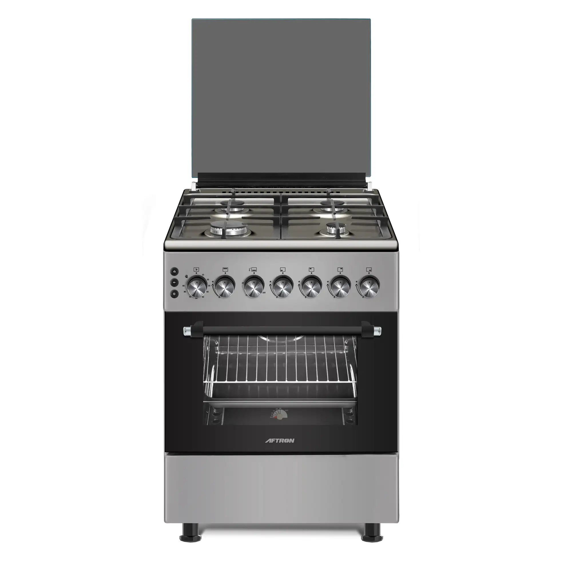 Aftron Freestanding 4-Burner Gas Cooker, AFGR6091CFSD (60 x 60 x 86.5 cm)