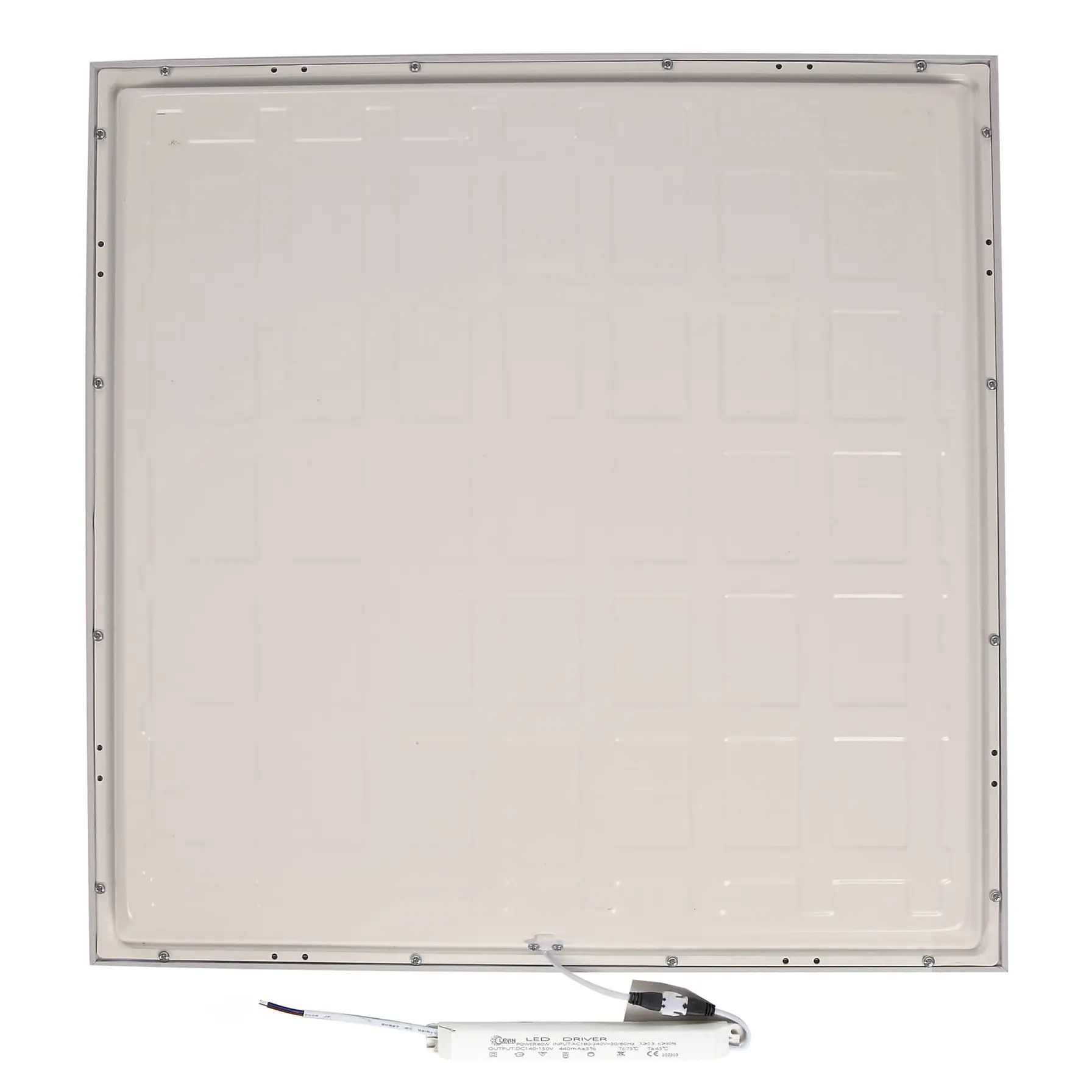 Levin LED Recessed Panel Light (60 x 60 cm, 60 W, Warm White)
