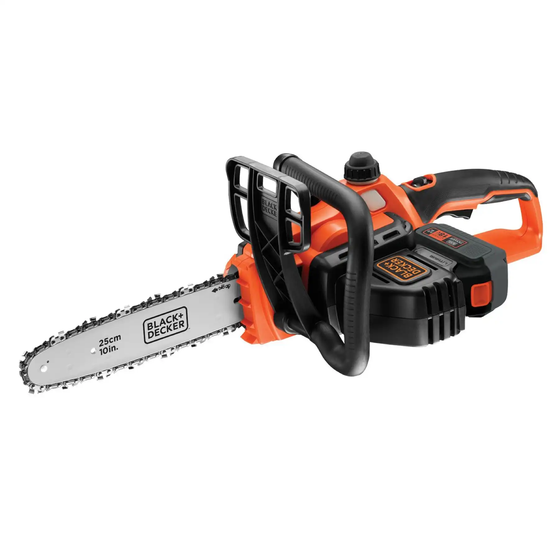 Black+Decker Cordless Chainsaw W/Battery & Charger, GKC1825MEA1-GB (18 V)