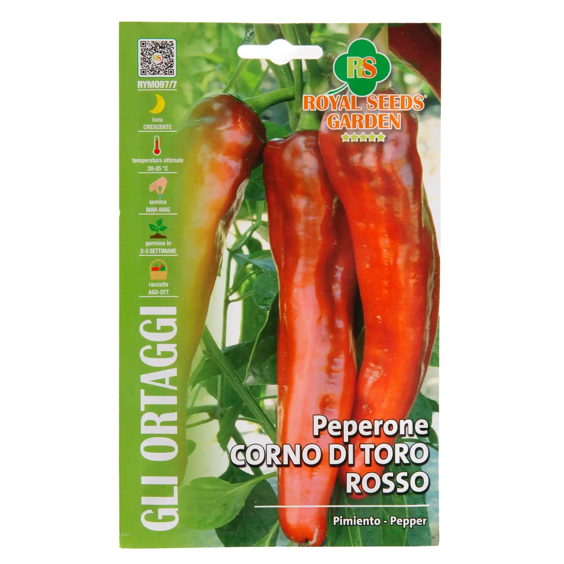 Royal Seeds Corno di Toro Rosso Pepper Seeds