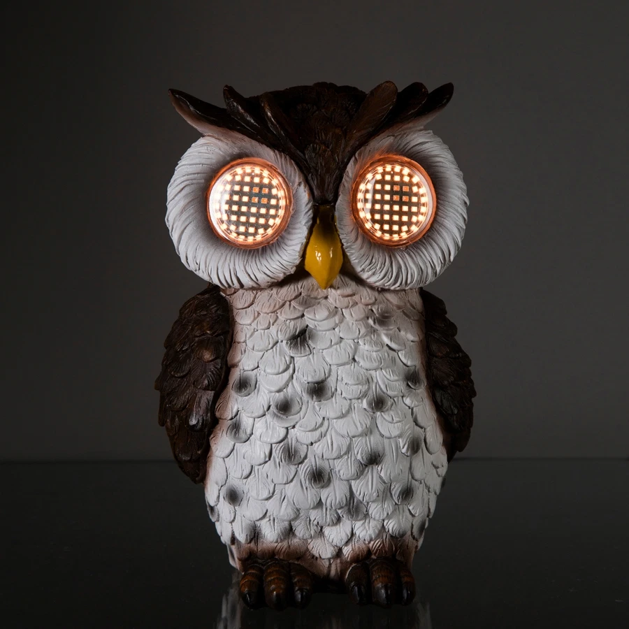 Premier Solar-Powered Owl W/Motion Effects (20 cm)