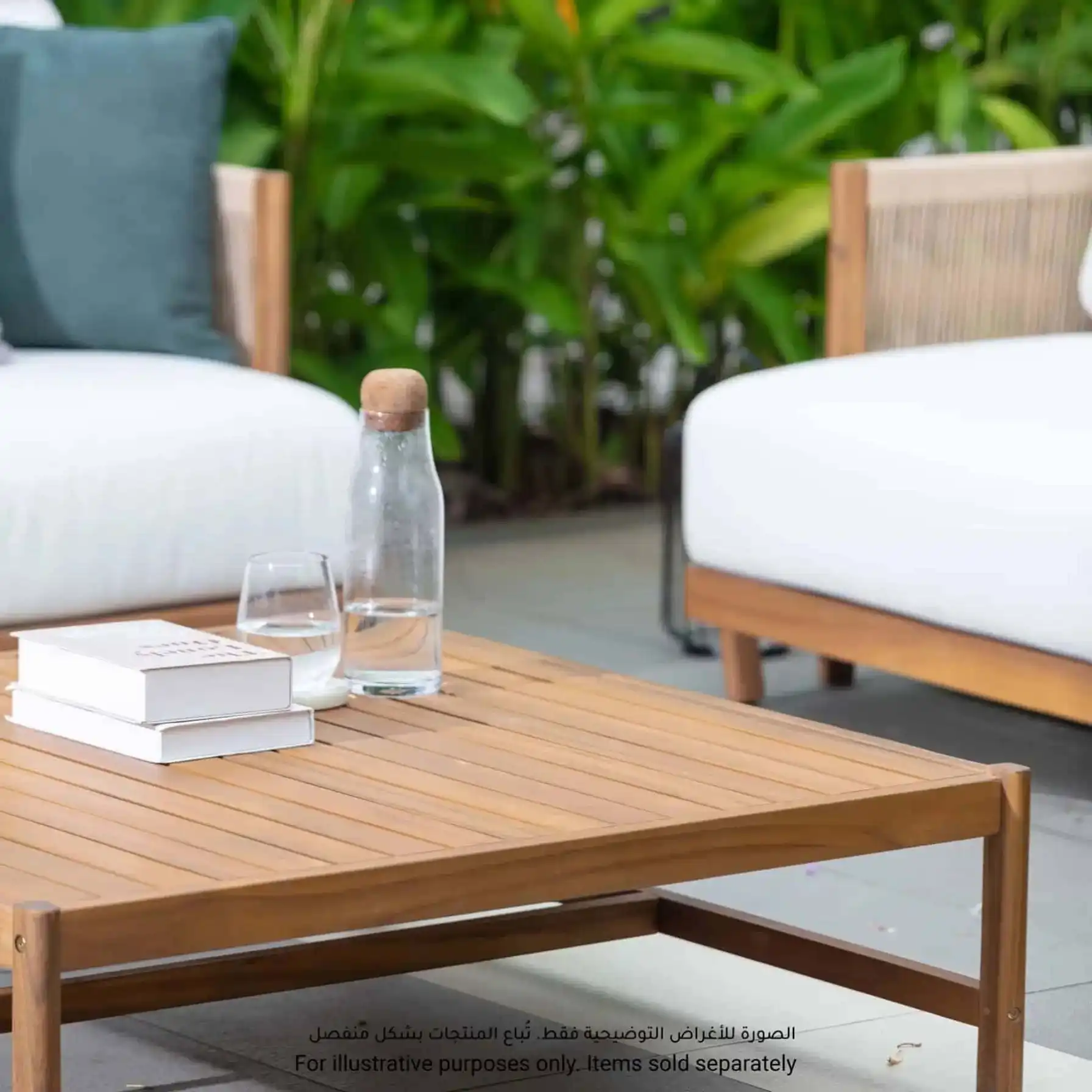 Ventura Acacia Wood Coffee Table (100 x 100 x 30 cm)