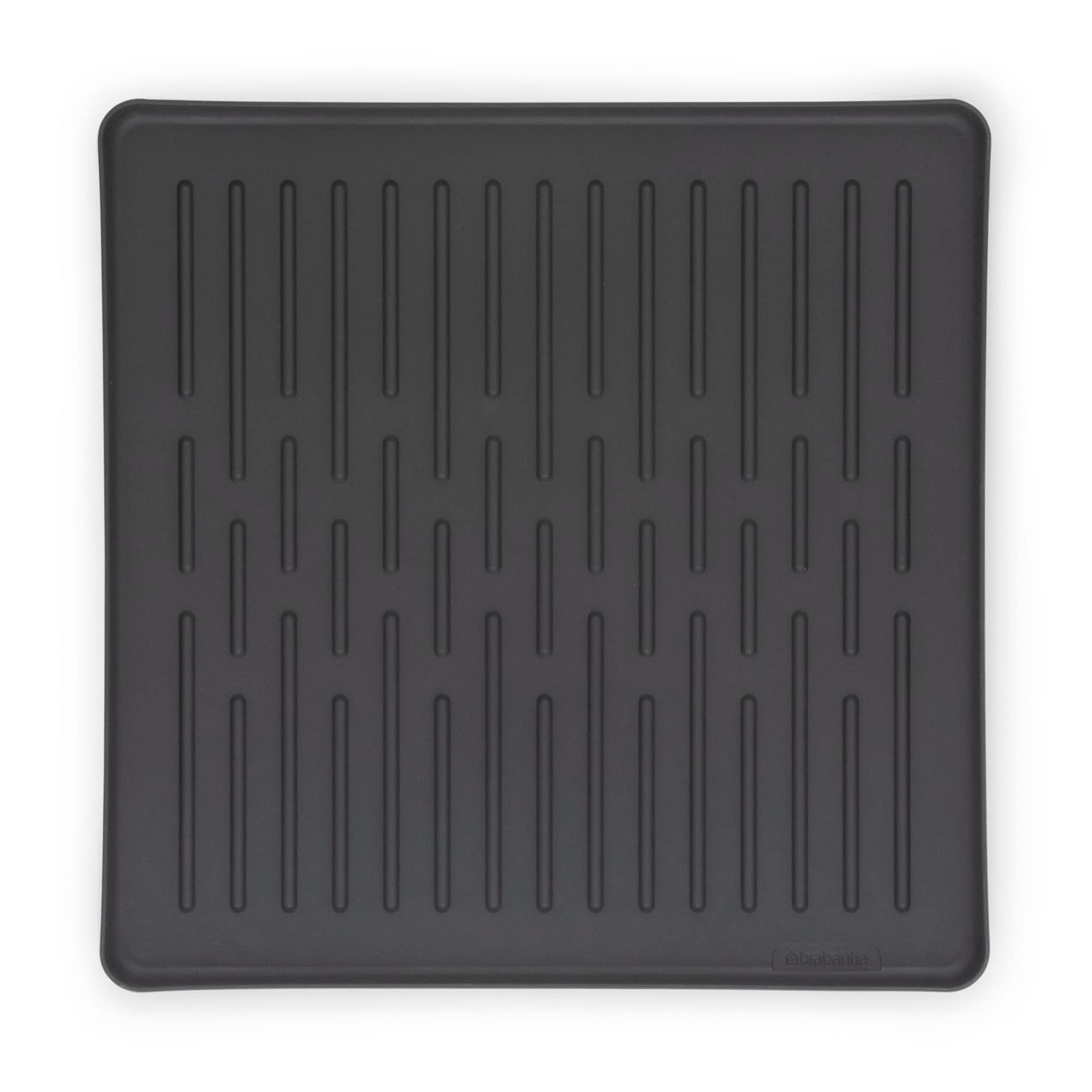 Brabantia SinkSide Aluminum & Plastic Foldable Dish Drying Rack (33 x 37 x 31.5 cm, Dark Gray)