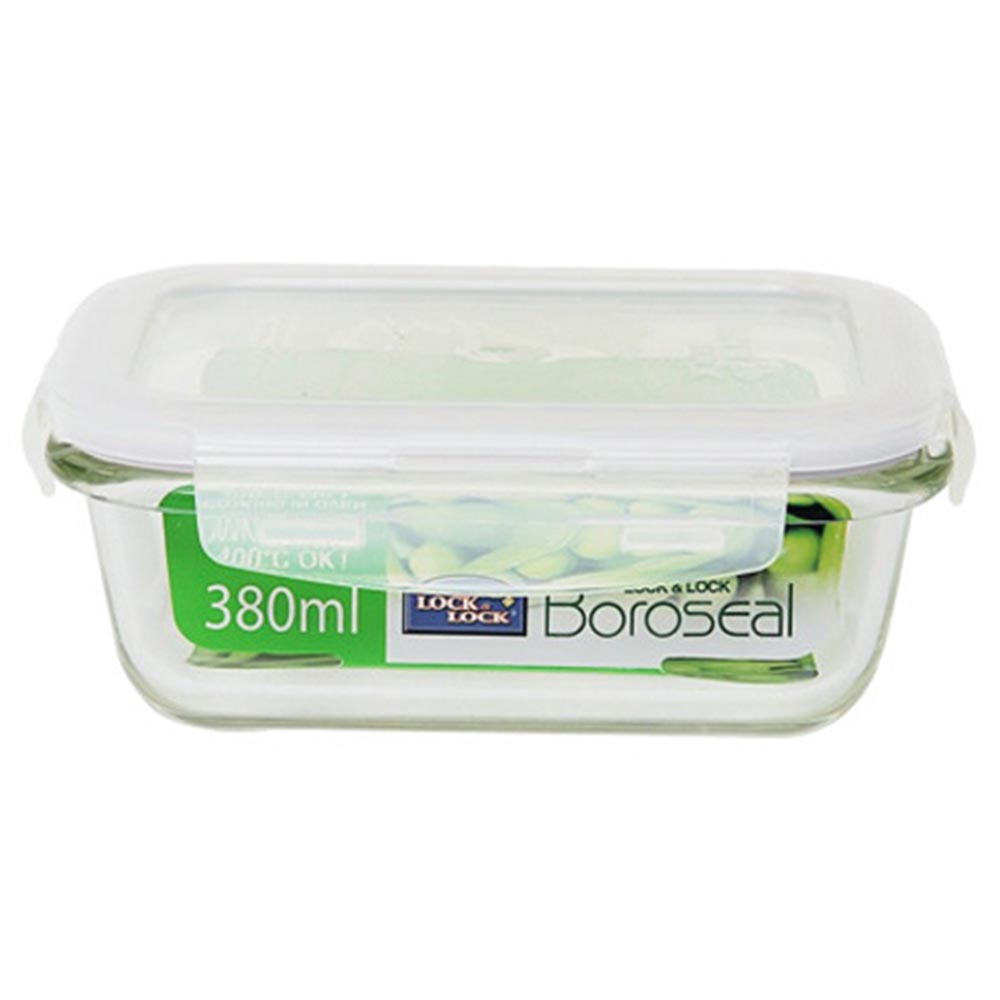 Lock & Lock Boroseal Rectangle Glass Container (5.7 x 15 x 11, Clear)