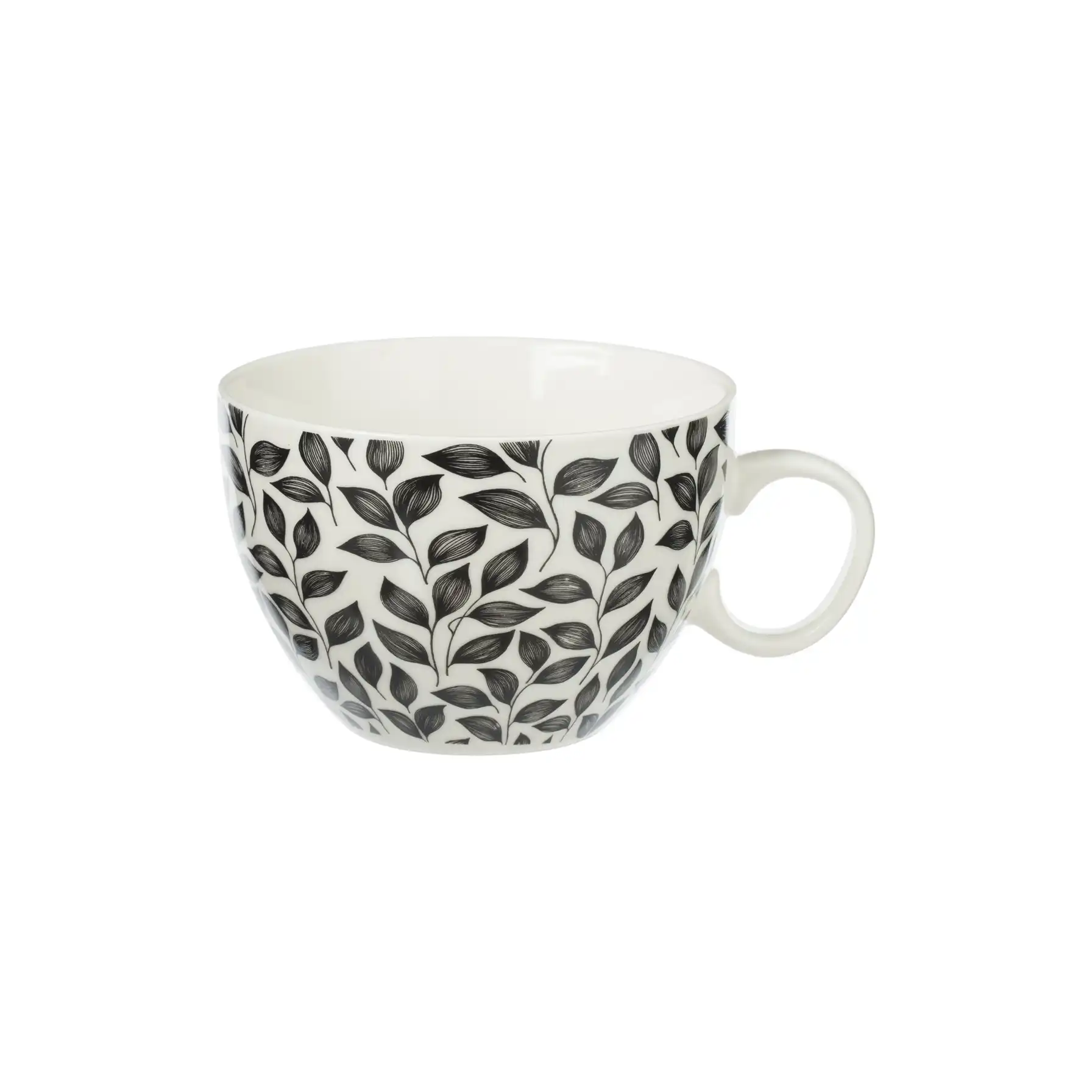 SG New Bone China Leaf Mug (Assorted colors/designs, 380 ml)