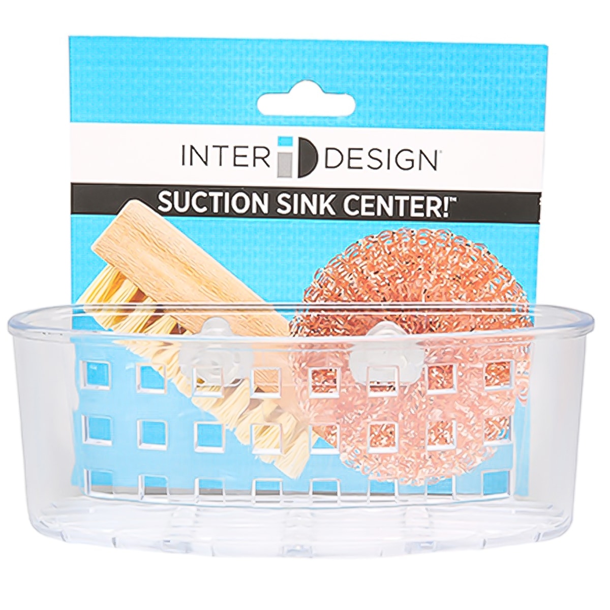 Interdesign Suction Sponge Holder (14.2 x 16.7 x 21.5 cm, Clear)