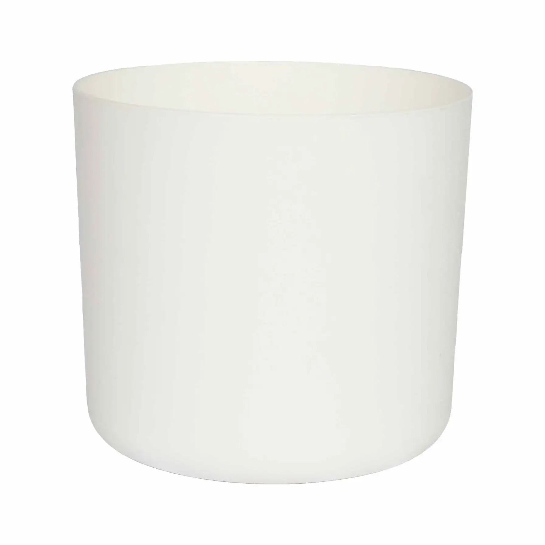 Plastic Circular Plant Pot (13.5 x 12 cm, White)
