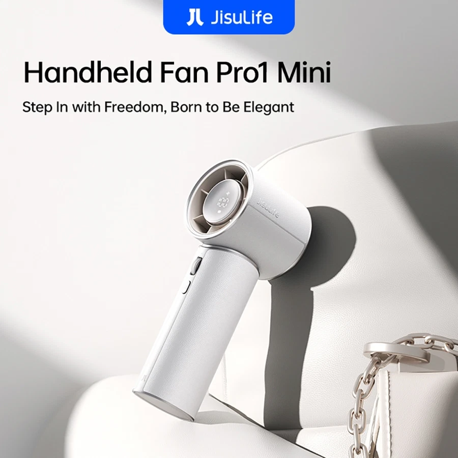Jisulife Rechargeable Handheld Fan, Pro1Mini (White)