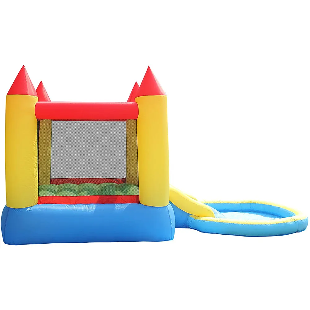 Happy Hop Bouncy Castle W/Water Pool & Slide (3.65 x 2 x 1.9 m)