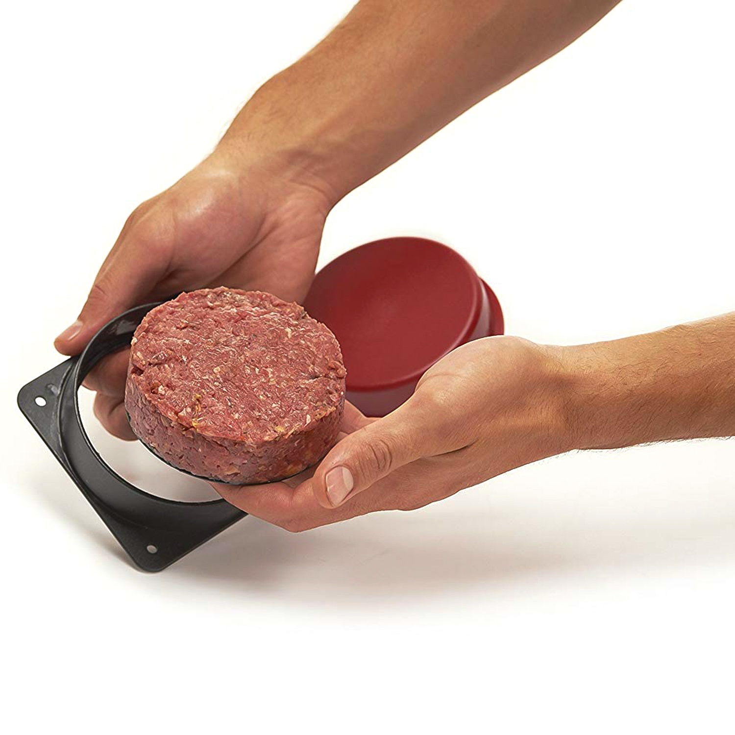 Grillpro Stuffed Burger Press (Red & Gray)