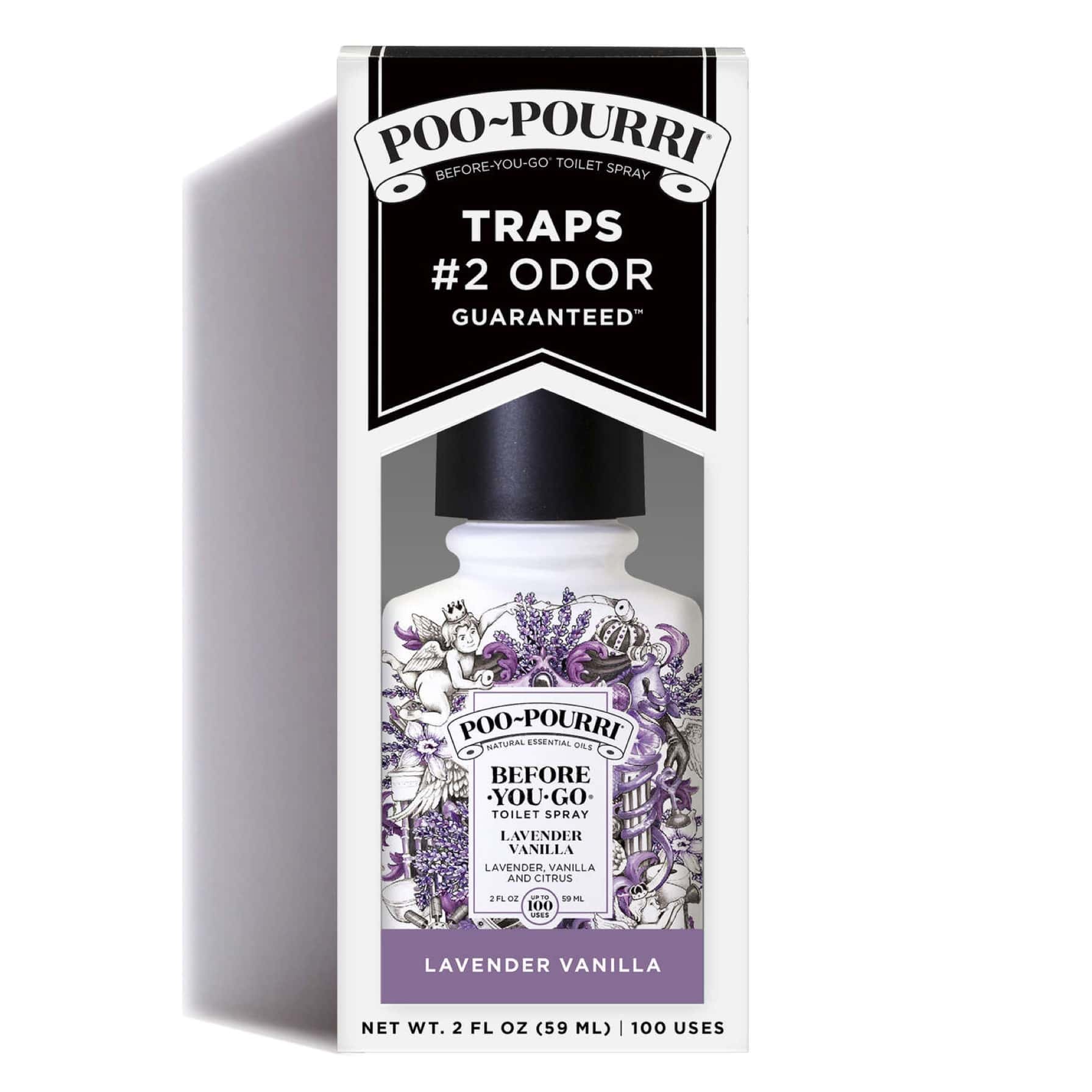 Poo-Pourri Before-You-Go Odor Eliminating Toilet Spray (59 ml, Lavender Vanilla)