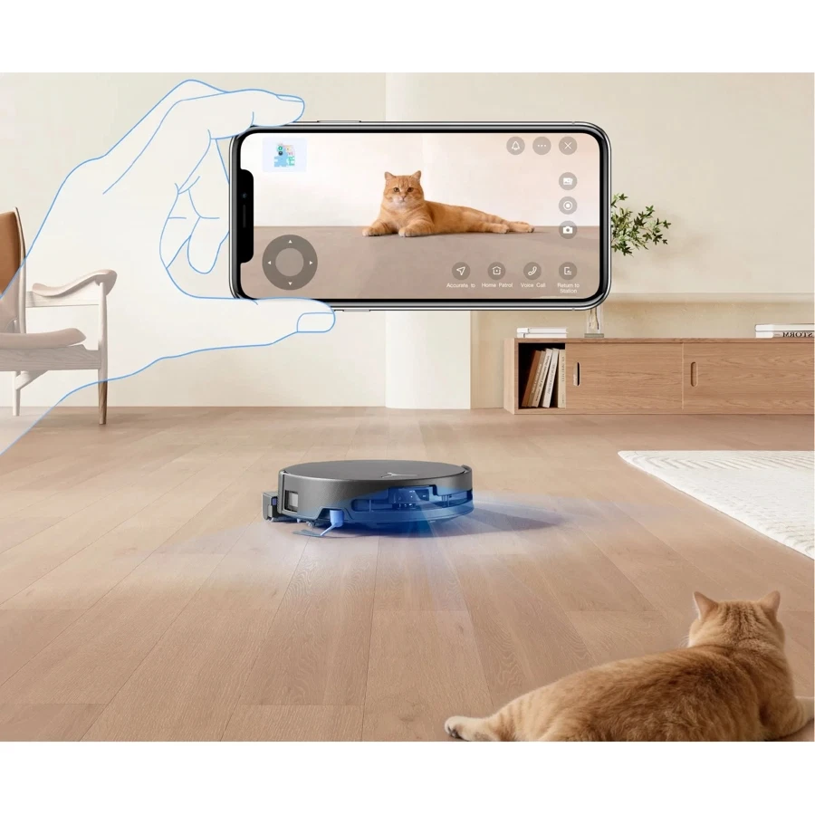 Ecovacs Deebot Robot Vacuum Cleaner & Mop, T90 Pro Omni (Black, 30,000 Pa)