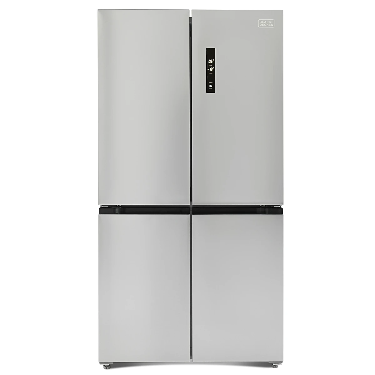 Black & Decker Side By Side Cross 4-Doors Bottom Freezer Refrigerator, BXREF542NF4DISNX (567 L, Inox)