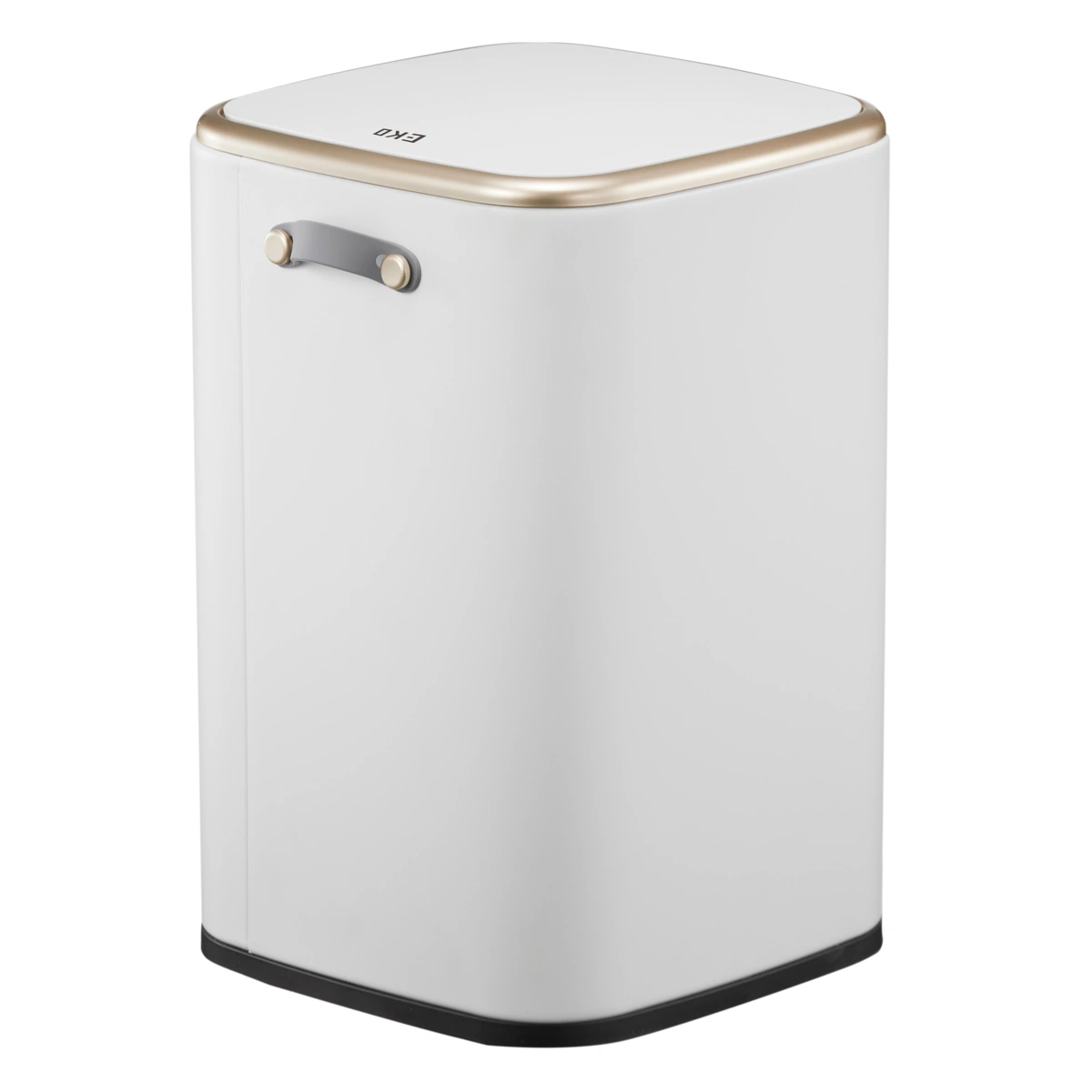 Eko Cubo Stainless Steel Bin (23.2 x 29.2 x 34.8 cm, 9 L, White)