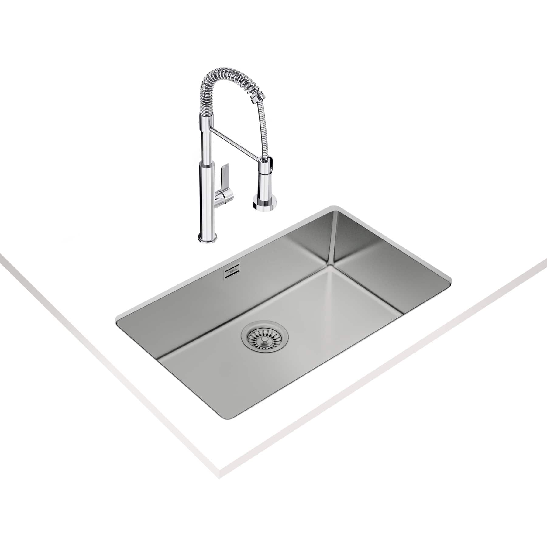 Teka Be Linea Stainless Steel Undermount Sink (44 x 20 x 75 cm)
