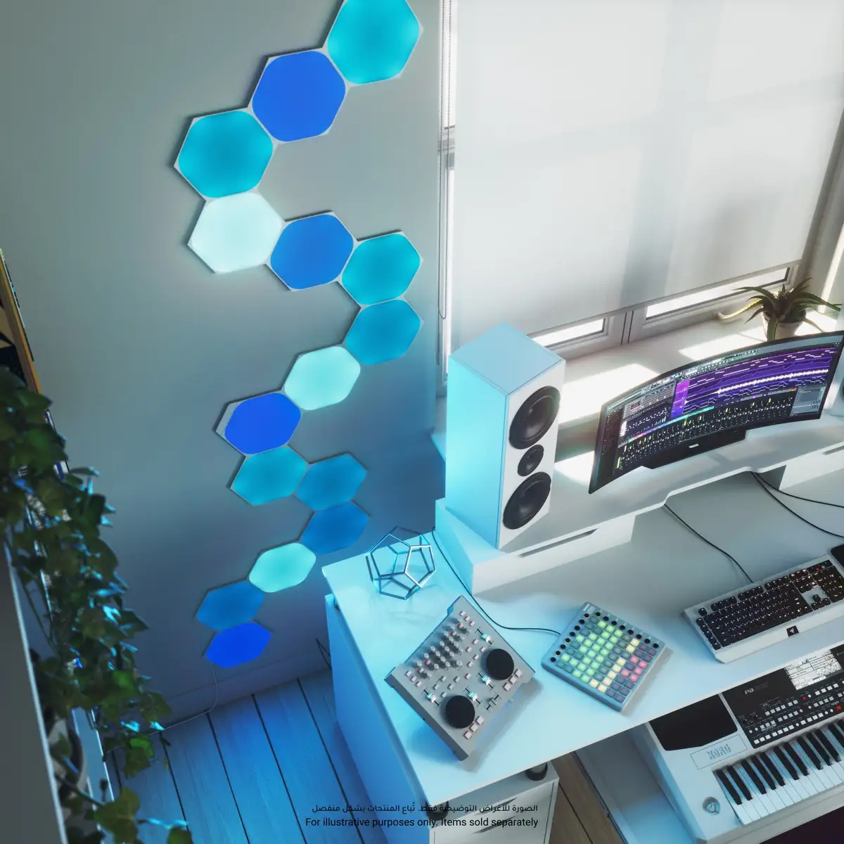 Nanoleaf Shapes Hexagon Smart LED Light Panel Starter Kit (15 Pc.)
