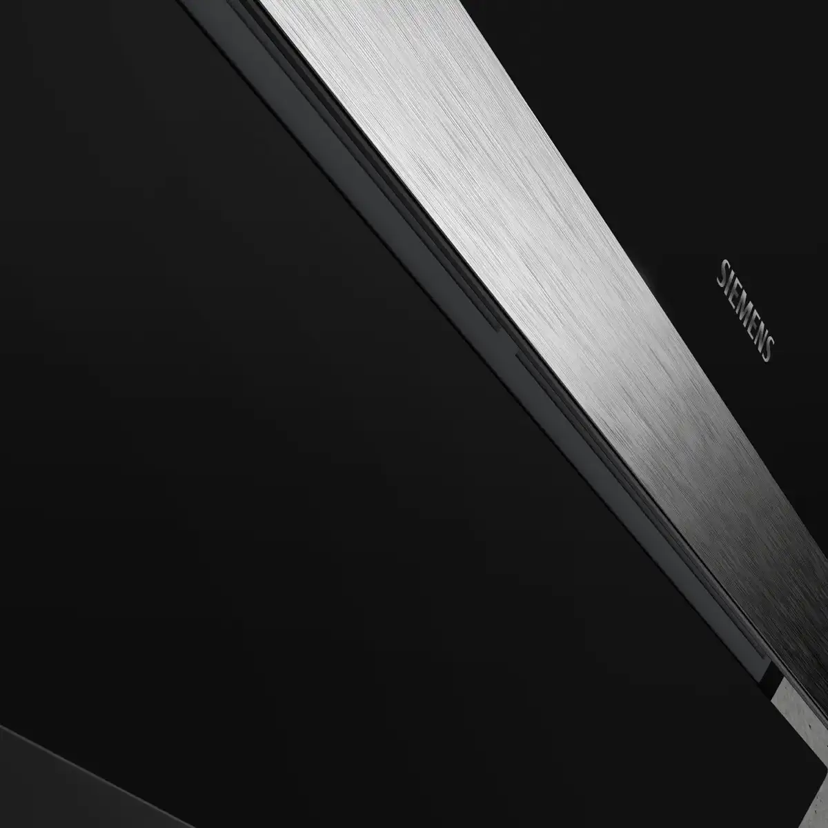 Siemens iQ300 Built-In Wall-Mounted Inclined Cooker Hood, LC96KAJ60M (Black, 35 x 89.6 x 38.6 cm)