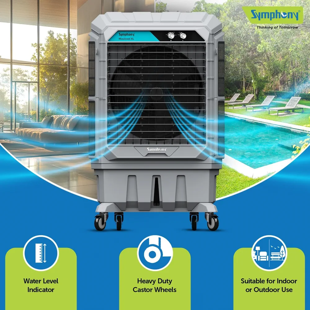 Symphony Movicool XL200I 3-Speed Evaporative Air Cooler (167 sq.m.)