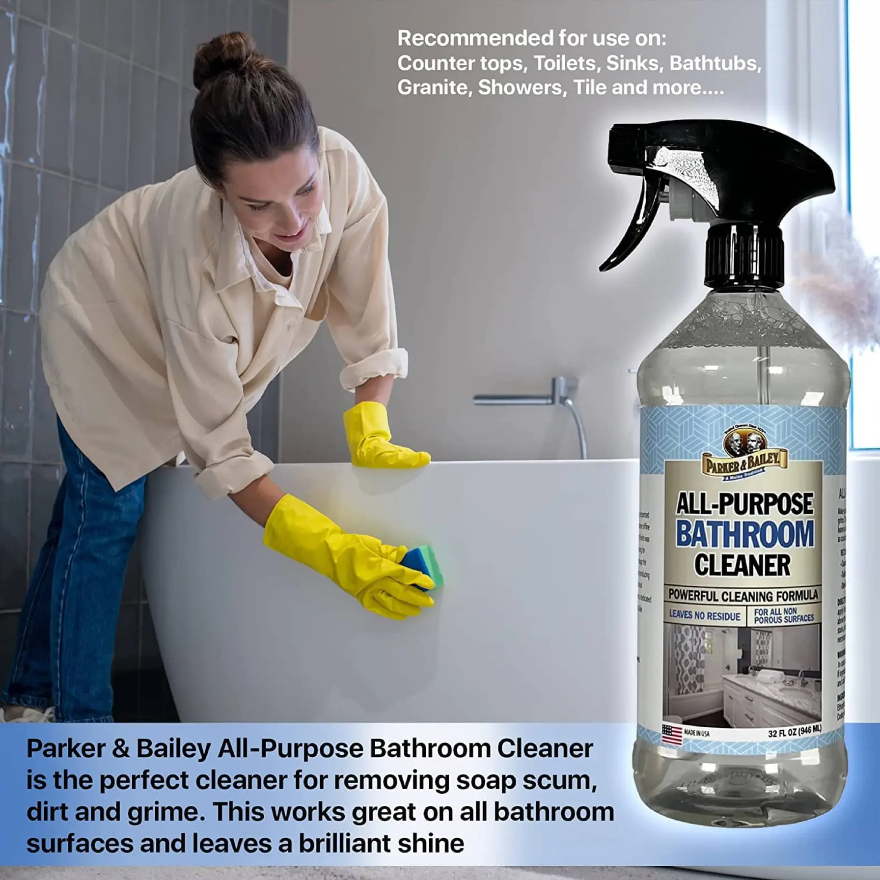 Parker & Bailey All-Purpose Bathroom Cleaner (946 ml)