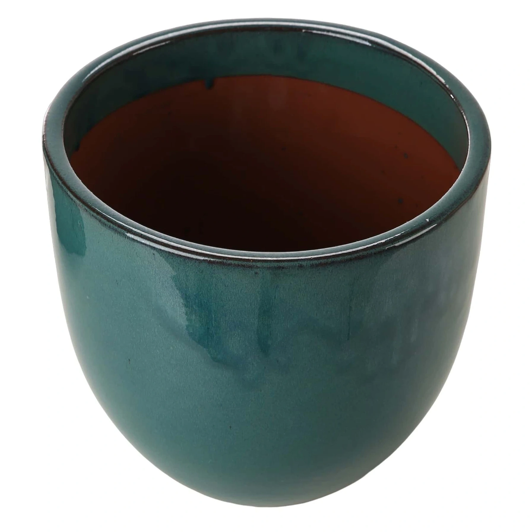 Shanghai 10-01DB Glazed Ceramic Plant Pot (30 x 27 cm, Ice Blue)