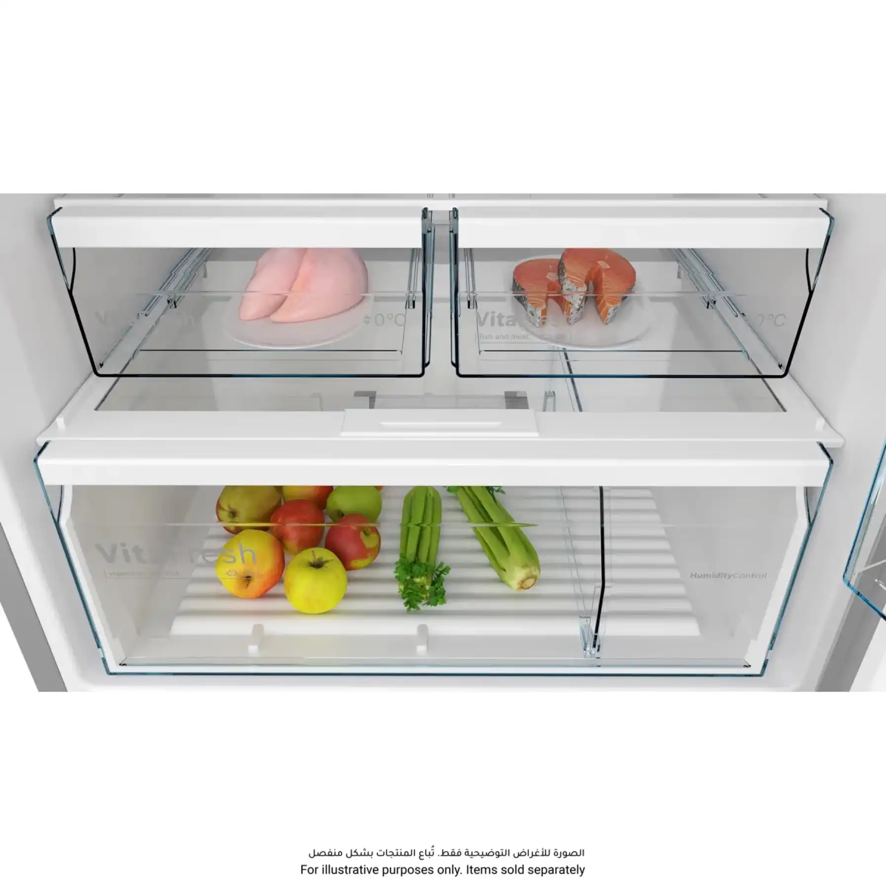 Bosch Serie 4 Freestanding Top Mount Refrigerator, KDN76XI30M (581 L)